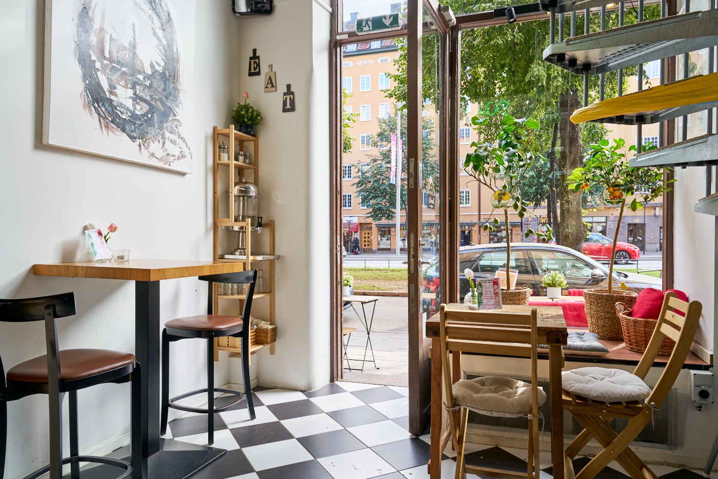 Fresh espresso coffee at Lil Italy Södermalm